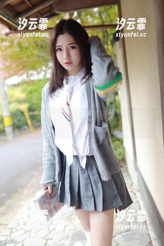 MFStar模范学院 - 高清图集：夏玲蔓穿和服，真想给她加个大红花！