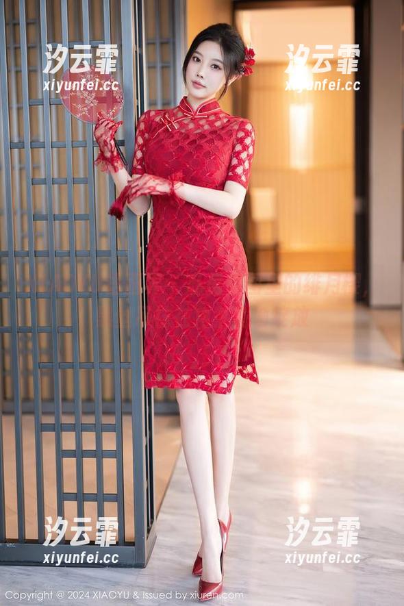 XIAOYU语画界-绯月樱 XIAOYU语画界 - 私房原图里的绯月樱,黑丝吊袜在角落偷偷绽放
